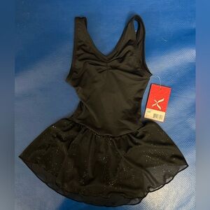 Black Dance Leotard with Skirt